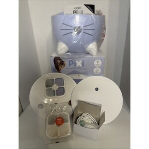 Catit Pixi Cat Drinking Fountain Blue LED Water Fountain Pet Bowl Tested‎